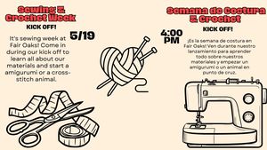 Sewing/Crochet  Week