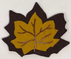 Make a Felt Leaf Coa