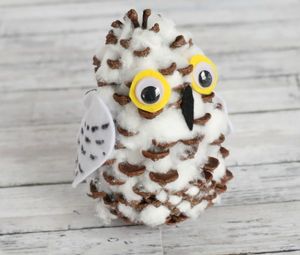 Snowy Pinecone Owl