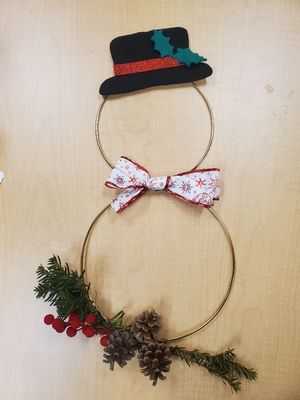 Snowman craft for ad