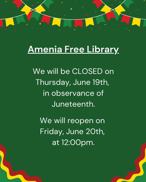 LIBRARY CLOSED - Jun