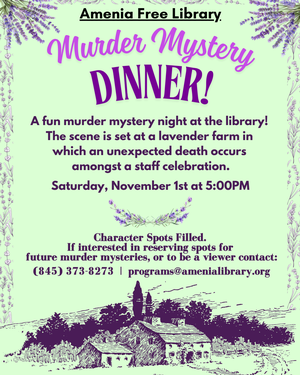 Murder Mystery Dinne Murder Mystery Dinne