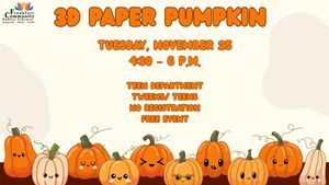 3D Paper Pumpkin 3D Paper Pumpkin