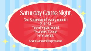 Tween/Teen Saturday Tween/Teen Saturday