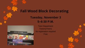 Fall Wood Block Deco Fall Wood Block Deco