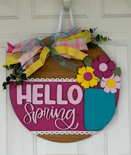 Spring Door Sign Cla