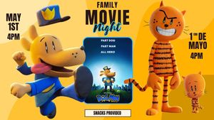 Dog Man Movie Night 