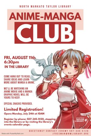 Anime Club  Rocket City Mom  Huntsville events activities and resources  for families